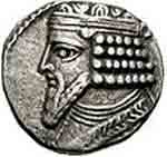 Monnaie de Gotarzès II Roi des Parthes de 40/41 à 51. Source : Gotarzès II de Parthie/ licence : CC BY-SA 3.0