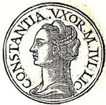 Flavia Julia Constantia Extrait du "Promptuarii Iconum Insigniorum" Edité par Guillaume Rouille