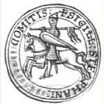 Sceau du comte Étienne II (1089). Source : wiki/ Étienne II de Blois/ domaine public