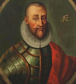 Frédéric II de Danemark Roi de Danemark et de Norvège de 1559 à 1588. Source : wiki/ Frédéric II (roi de Danemark)/ Domaine public
