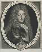 Portrait d'Anne Jules de Noailles, comte d'Ayen puis 2ème duc de Noailles en 1678, maréchal de France. Gravure anonyme d'après François de Troy. Source : wiki/ Anne-Jules de Noailles/ domaine public