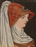 Portrait de Mathilde de Habsbourg par Antoni Boys (16ème siècle). Source : wiki/Mathilde de Habsbourg/ 