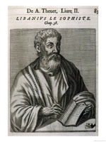 Libanios Rhéteur (gravure du xviiie siècle).