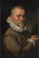 Portrait de Domenico Fontana, peinture de Federico Zuccari, exposée dans la pinacothèque de Brera. Source : wiki/Domenico Fontana/ domaine public