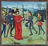 L'investiture de Baudouin Bras de Fer, Ier comte de Flandre, par Charles le Chauve