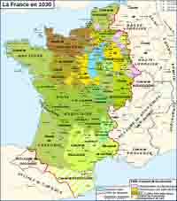La France au début du 11ème siècle. Source : wiki/Guillaume VI d'Aquitaine/ licence : CC BY-SA 3.0