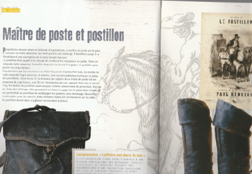 Extrait de Histoire de la poste p 14 (edition ouest-France)/ archive perso/ lj/ histoire(scan)