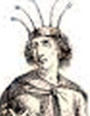 Louis II le Germanique (804-876) Roi de Bavière et de l'Ostmark de 817 à 843-Roi de Germanie de 822 à 837 et de 843 à 876-Roi de Lorraine de 870 à 876