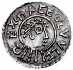Penny d'argent frappé en Est-Anglie sous le règne de Ceolwulf 1er, frappé de 821 à 823. Source : wiki/ Ceolwulf Ier / licence CC BY-SA 2.5
