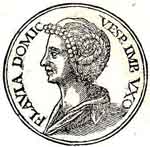 Flavia Domitilla Major épouse de l'empereur romain Vespasien. Source : wiki/ Domitilla l'Aînée/ domaine public