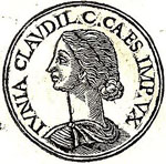 Junia Claudilla était la première épouse de l'empereur romain Caligula avant son arrivée au pouvoir. (Promptuarii Iconum Insigniorum" par Guillaume Rouille)
