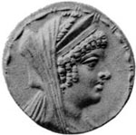 Monnaie à l'effigie de Cléopâtre Thea