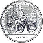 Médaille commémorative de L'Académie royale d'architecture, 1671