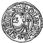 Pièce d'argent d'Olof Skötkonung retrouvée à Sigtuna. Source : wiki/ Olof Skötkonung/ Domaine public 