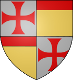 Armoirie de Bernard de Tremelay Grand maître des templiers de Juin 1151 au 16 Août 1153