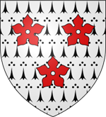 Blason de Ambroise de Loré Maréchal de l'armée du duc d'Alençon, capitaine de Fresnay puis de Sainte-Suzanne, baron d'Ivry