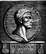 Portrait de Petronius Arbiter par P. Bodart, 1707. source :wiki/Pétrone/ domaine public