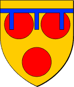 Blason famille Courtenay