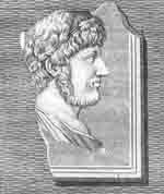 Aulus Persius Flaccus, scriptor romanus. Source : /wiki/ Perse (poète)/ domaine public