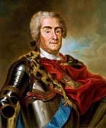 Portrait d'Auguste II, roi de Pologne, par Louis de Silvestre. Source : wiki/Auguste II/ domaine public