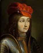 Nicolas Ier de Lorraine-Anjou, Marquis de Pont-à-Mousson-Duc de Lorraine de 1470 à 1473. (Galerie des Offices, Florence) Source : wiki/ Nicolas de Lorraine/ domaine public