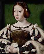 Éléonore de Habsbourg, par Joos van Cleve. 