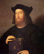 Portrait de l'humaniste Gian Giorgio Trissino par Vincenzo di Biagio Catena (Musée du Louvre)