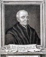 Jean Garnier Théologien et érudit français gravure du 17ème siècle