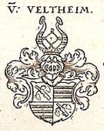 Armoiries de la famille allemande von Veltheim par Christoph Weigel l'Ancien