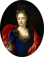 Anne-Geneviève de Lévis par Nicolas de Largillierre (Musée des Beaux-Arts de Rouen). Source : wiki/Anne-Geneviève de Lévis/ domaine public