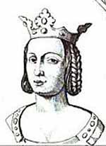 Portrait anachronique d'Adélaïde d'Aquitaine(Histoire générale de France depuis les temps les plus reculés jusqu'à nos jours de 1839. 