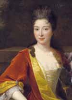 Madame de La Lande, née Biaudos de Castéja, par Jacques Hellart (1710) (château de Versailles). Source : wiki/ Madame de La Lande/ domaine public