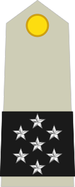 Insigne de maréchal de France, 7 étoiles. Source : wiki/Maréchal de France/ licence : CC BY-SA 3.0