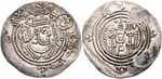Drachme de Ubayd Allāh ibn Ziyād. Gouverneur omeyyade (673-683) (Bassorah). Daté de 675/676. Source : wiki/Ubayd Allah ben Ziyad / licence : CC BY-SA 2.5
