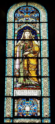 Gomatrude Reine des Francs (vitrail Saint-Vincent-de-Paul à Clichy)