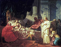 Antiochos 1er et Stratonice 1ère par Jacques-Louis David