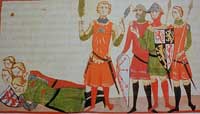 Bataille de Worringen du 5 juin 1288 met fin à la guerre de succession du Limbourg au profit de Renaud 1er de Gueldre dit le Querelleur Comte de Gueldre et de Zutphen. Source : wiki/ Renaud 1er de Gueldre/ domaine public