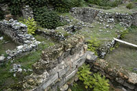 Ruines de la Cadmée à Thèbes.