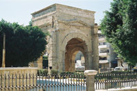 L'arc tétrapyle de Lattaquié. (Photo de Loris Romito)