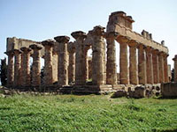 Ruines du temple de Zeus à Cyrène