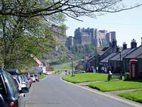 Château de Bamburgh ou fut emprisonner Robert de Montbray Comte de Northumbrie entre 1087 et 1095 