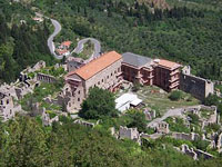 Le palais de Mistra (ancienne cité de Morée) en restauration 