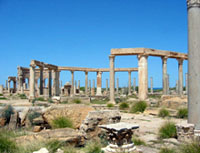 Leptis Magna ; lieu de naissance de Publius Septimius Geta père de Septime Sévère