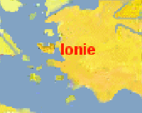 Carte de l'Ionie