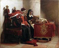 Le Grand Inquisiteur dit aussi Le Pape et l'inquisiteur par J-P. Laurens (musée des Beaux-Arts de Bordeaux)