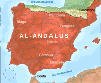 Al-Andalus vers 732.