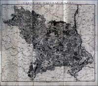 Carte de l'évêché d'Uzès en 1781