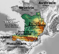 Aquitaine et Gascogne au 8ème siècle