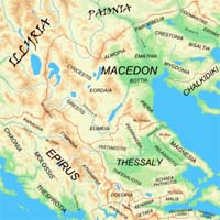 carte de la Thessalie