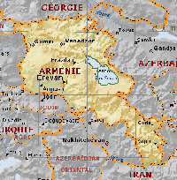 Carte de l'Arménie